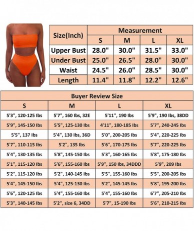 Sets Women's Removable Straps Bandeau Bikini High Waist 2 Piece Swimsuits - Green - C7193GZC03E $31.54