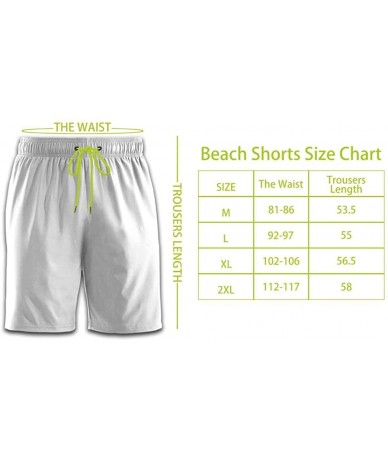 Board Shorts Abstract Swim Trunks Surf Quick Dry Men's Swim Shorts Swimwear - Sea Water - CD19C5ISQ5H $42.76