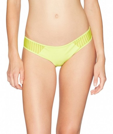 Bottoms Women's Designer Surf Cheeky Hipster Bikini Bottom - Neon Lime/Nli - CV1896ODHE8 $62.96