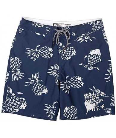 Board Shorts Pine Fish Boardshorts Mens - Navy - CA195HYMKW9 $59.70