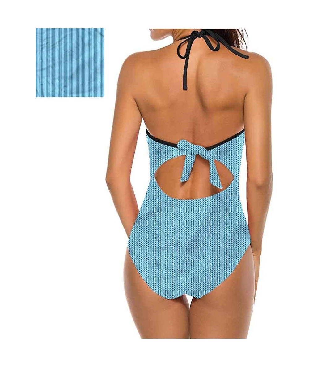 Tops Halter Swimsuits Jean Pattern on Denim Color Make You Feel Fun and Sexy - Multi 29 - C2190X2X4IG $64.65