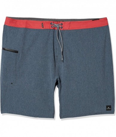 Board Shorts Men's Mirage Core 20" Stretch Performance Board Shorts - Mid Blue - C118ZYRKSDA $84.33