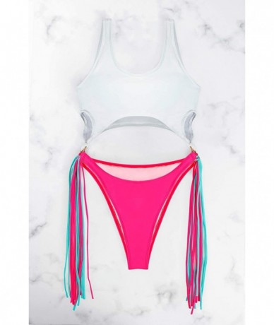 One-Pieces Women's Sexy One Piece Swimsuits Bikini Bathing Suit - 03-white - CM18R83TE5X $43.83