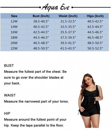 Tankinis Women Plus Size Tankini Swimsuits Flowy Two Pieces Bathing Suits with Shorts - Blue - CF18YEKDESY $51.88