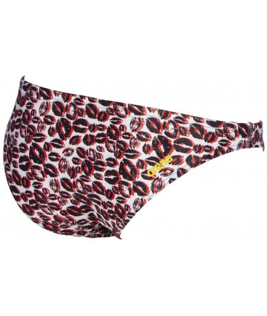 Sets Womens Rule Breaker Real Brief MaxLife Bikini Bottom - White Multicolor - CT18X49MMII $54.89