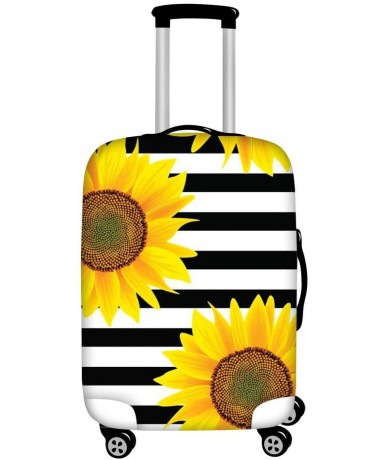 Cover-Ups Sunflower Luggage Cover Washable Spandex Travel Suitcase Cover Dustproof Luggage Protector TSA Approved for 26-28in...