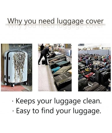 Cover-Ups Sunflower Luggage Cover Washable Spandex Travel Suitcase Cover Dustproof Luggage Protector TSA Approved for 26-28in...