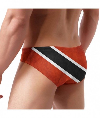 Briefs Mens Bikini Swimsuit Danish Flag Swimwear Swimsuit Sexy Bathing Suit Briefs Swimwear - Black1 - C918UWL5U70 $41.91