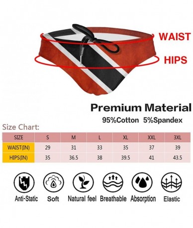 Briefs Mens Bikini Swimsuit Danish Flag Swimwear Swimsuit Sexy Bathing Suit Briefs Swimwear - Black1 - C918UWL5U70 $41.91