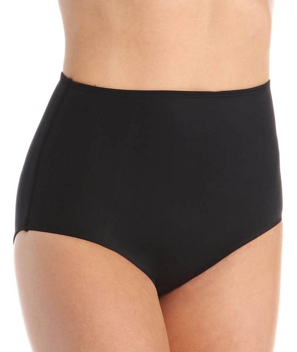 Bottoms High-Waisted Swim Bottom in Jet Black (14) 2634 - CP12NG93XPA $50.74