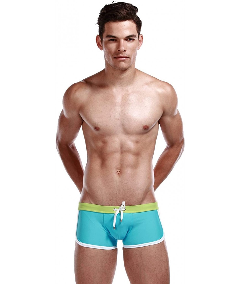 Briefs Mens Low Rise Sexy Swimwear Trunk Boxer Brief Swimsuit 2127 - C11199YF99H $39.16