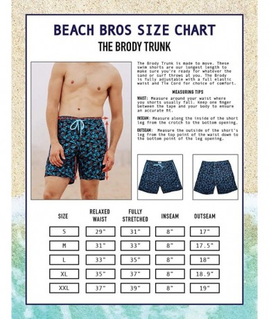 Trunks Men's Swim Trunks Quick Dry Bathing Suit w Elastic Waistband Pockets - Camo Blue - C718Q08ILLT $34.17