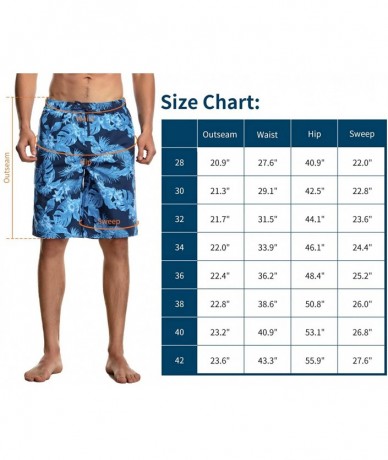 Trunks Board Shorts for Men Swim Trunks Long Quick Dry with Lining and Pockets - 03/Dark Red - C7196DDSOU3 $29.91