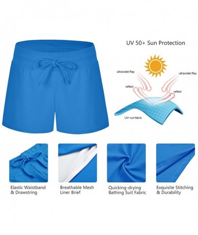 Bottoms Board Shorts Women's Swimswear Tankini Swim Briefs Swimsuit Bottom Boardshorts Beach Trunks Size Improved medium Blue...