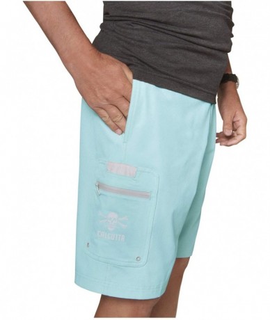 Board Shorts Men's Cargo Shorts - Turquoise - CI193XMYCIA $73.25