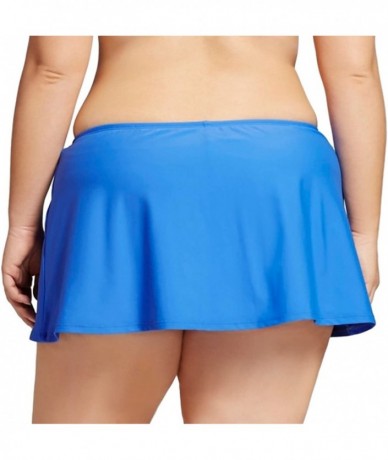 Tankinis Women's Plus Size Latona Skirted Swim Pant - Turquoise - CA17YR3CY9U $23.54