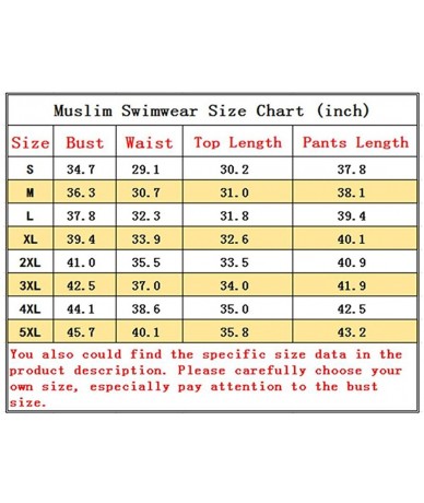 Racing Modest Muslim Swimwear Islamic Swimsuit Hijab Swimwear Full Coverage Swimwear Muslim Swimming Beachwear Swim Suit No 1...