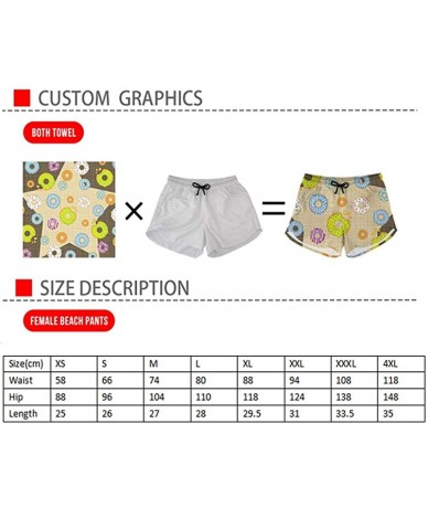 Board Shorts Womens Beach Shorts Beachwear Yoga Summer Drawstring Sport Running Breechcloth - Daisy Fox X - CY194EQ7W3I $19.29