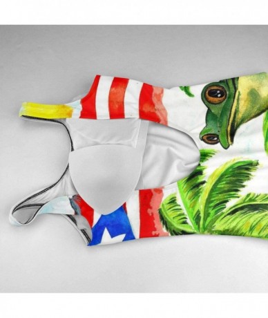 One-Pieces Puerto Rican Art Shirt Swimwear Women Sexy One Piece Swimsuit Backless Bathing Suit - C21904MH6R6 $57.50