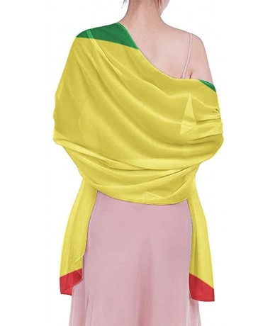 Cover-Ups Women Fashion Shawl Wrap Summer Vacation Beach Towels Swimsuit Cover Up - Ethiopian Flag - CT190HIKCLU $44.67