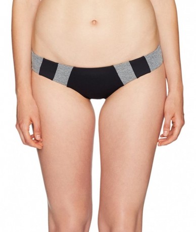 Bottoms Women's Mirage Active Luxe Hipster Bikini Bottom - Black - CI17YIHAE3I $67.44