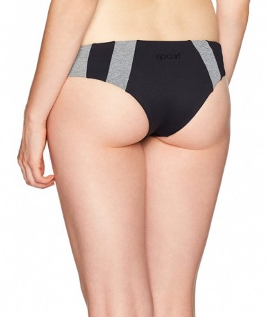 Bottoms Women's Mirage Active Luxe Hipster Bikini Bottom - Black - CI17YIHAE3I $67.44