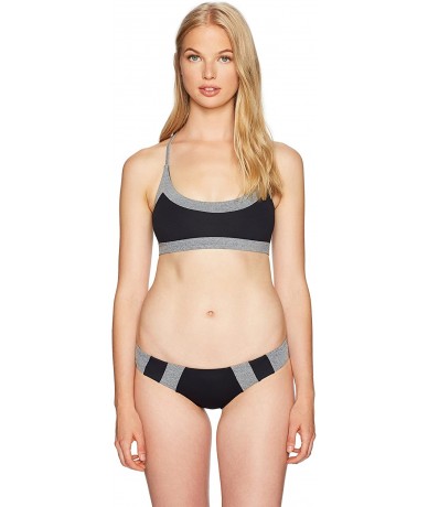 Bottoms Women's Mirage Active Luxe Hipster Bikini Bottom - Black - CI17YIHAE3I $67.44