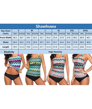 Tankinis Womens Floral Blouson Swimwear T-Back Tankini Top - Y Green Yellow - CA18UT9L8KD $38.21