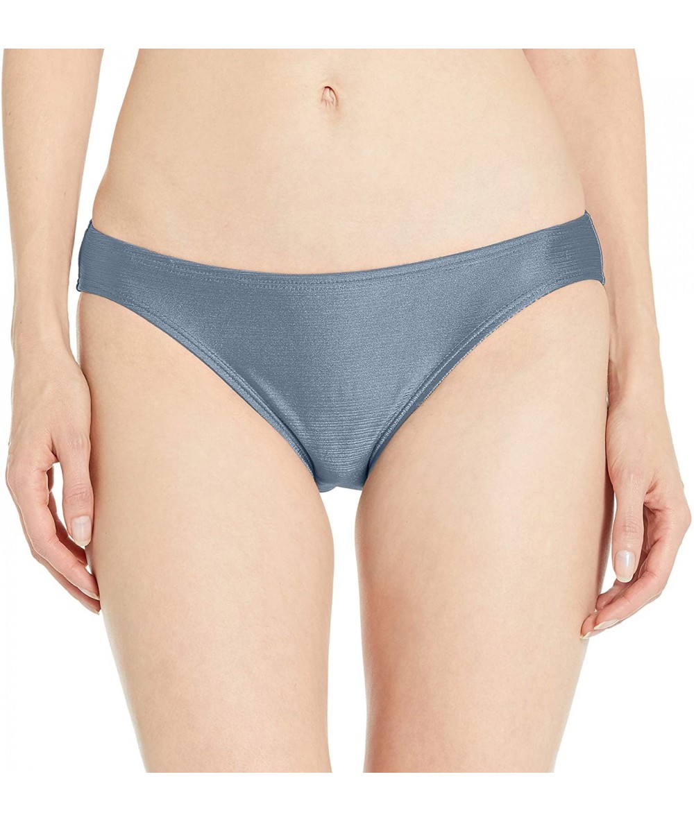 Tankinis Women's Classic Basic Bikini Swim Bottom - Pewter - C018ZQ0RQ32 $23.41