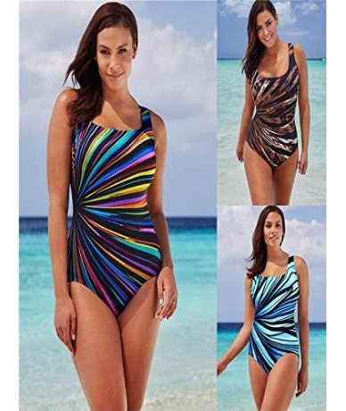 One-Pieces Swimsuits for Women Two Piece Bathing Suits Ruffled Flounce Top with High Waisted Bottom Bikini Set A multicolor -...