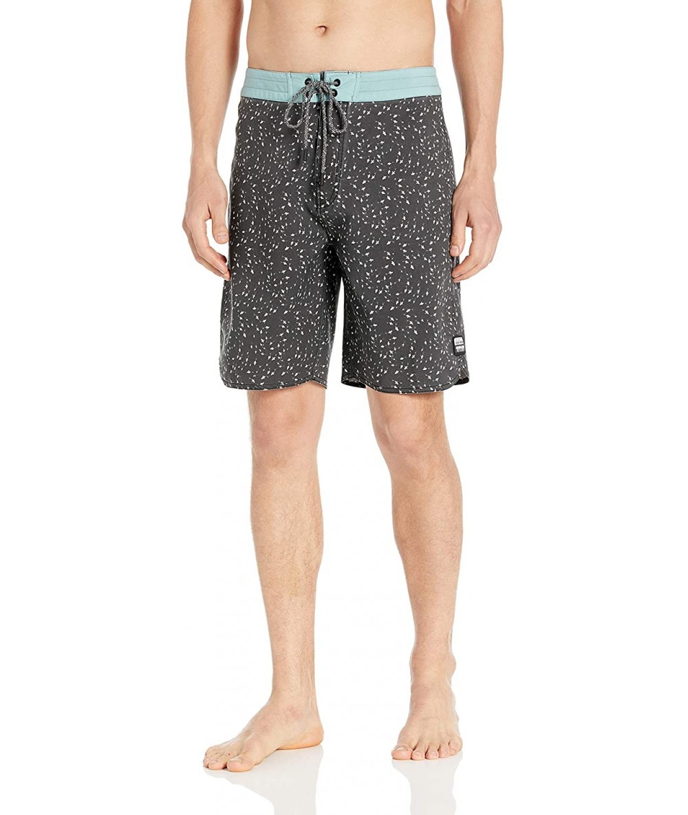 Board Shorts Men's Mirage Feesh 19" Board Shorts - Charcoal - CV18IE2OHTC $49.74