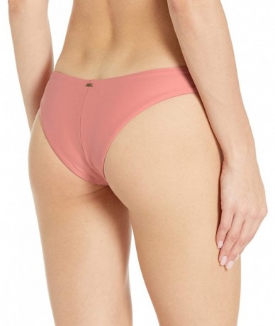 Tankinis Women's Premium Surf Eco High Waist Bikini Bottom - Salmon - CC18W2QL8HR $60.34