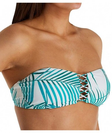 Tops Palm Bae Tahiti Bandeau Top - Tropics Green - CE18ME7IO3C $40.37