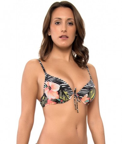 Tops Skye Women's Boracay Stella Bikini Top - Boracay Black - CR188ZEMMKT $75.93