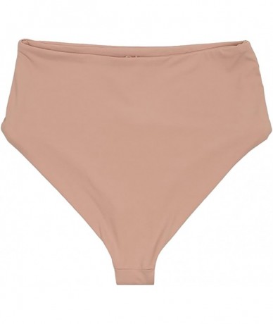 Bottoms Women's Seamless Moderate Coverage High Waist Bottom - Cameo - CY18DC90K9Z $48.13