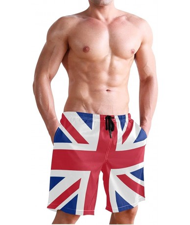 Trunks Venezuela Flag Men's Swim Trunks Beach Shorts with Pockets - Uk British Flag - CC18Q533SMU $48.26