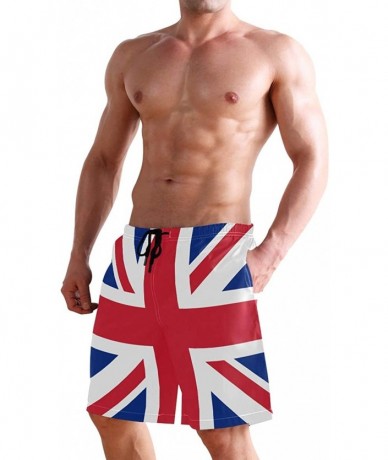 Trunks Venezuela Flag Men's Swim Trunks Beach Shorts with Pockets - Uk British Flag - CC18Q533SMU $48.26