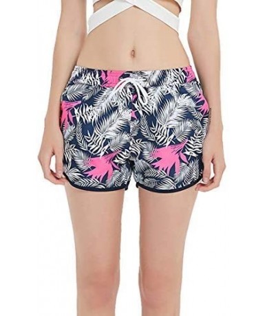 Board Shorts Cartoon Sharks Swimming Women's Board Shorts Beachshort Swim Slim Trunks with Side Pockets - Beauty Makeup - CA1...