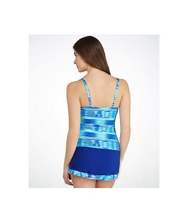 Bottoms Women's Lettuce Ruffle Side Tie Skirted Swimsuit Bottom - Oceana Blue - CN11QUSOZBN $20.31