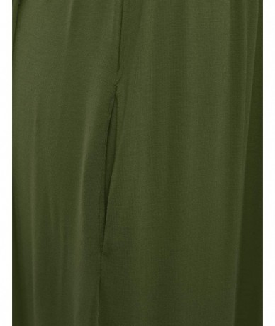 Cover-Ups Women's Sleeveless Racerback Long Maxi Dress with Pockets (XS-XXL) - Dbd002_olive - C4196XEMG2H $40.11