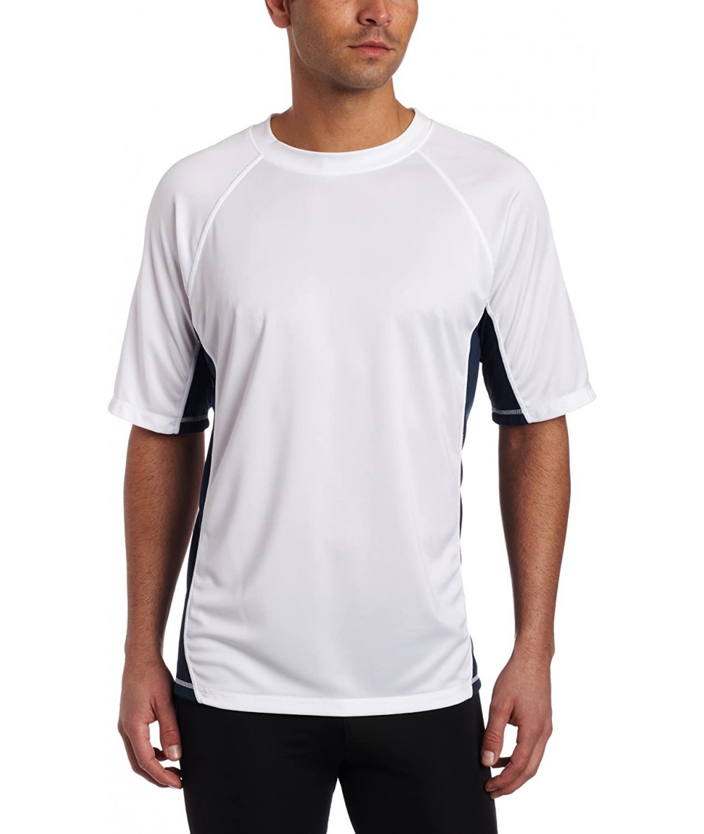 Rash Guards Men's Rash Guard - White - CJ1171KKTX7 $35.86