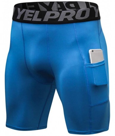 Board Shorts Fitness Beach Pants Tight Swim Trunks Shorts - Blue - C1199RZYI7S $32.03