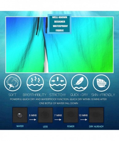 Board Shorts Men's Swim Trunks Board Shorts Quick Dry Swim Shorts with Pockets Bathing Suit for Men - Eagle - CX19D6833RS $36.95