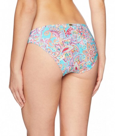 Bottoms Women's Femme Fatal Shirred Side Bikini Bottom Swimsuit - Fiesta Flora - CU18C4W74CY $64.13