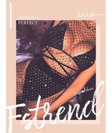 Cover-Ups Women Rhinestone Mesh Dress See Through Cover up Crop Tops Sexy Nightclub Fishnet Bikini Rave Festival Fashion Body...