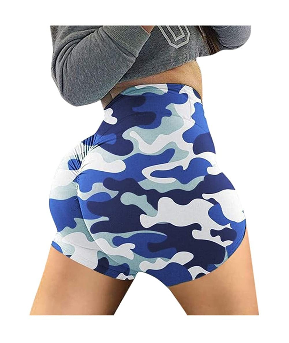 Board Shorts Women Basic Slip Shorts Compression Workout Leggings Yoga Shorts Capris - 003 Blue - C5190OZ4T3Y $29.62