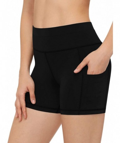 Board Shorts Women's Long Swim Shorts- High Waist Board Shorts Tummy Control Swim Bottom Side Pockets Inner Brief Boardshorts...