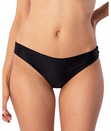 Bottoms Eco Surf Good Bikini Bottoms - Black - CN195ZT22Q2 $50.17