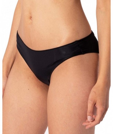 Bottoms Eco Surf Good Bikini Bottoms - Black - CN195ZT22Q2 $50.17