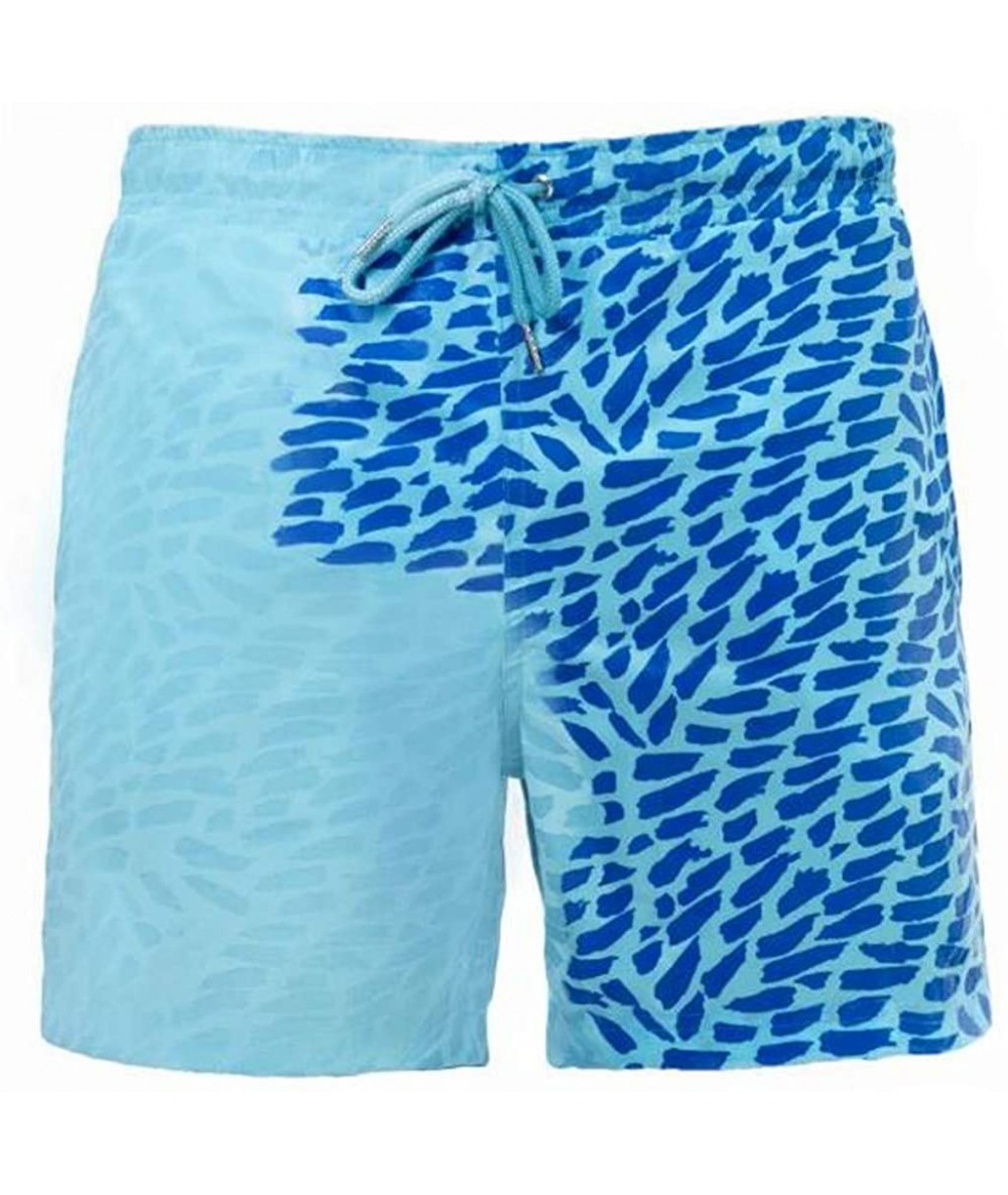 Board Shorts Mens Swim Trunks- Swimwear Bathing Suits Shorts Temperature Sensitive Color Changing Beach Pants Shorts Soft - [...